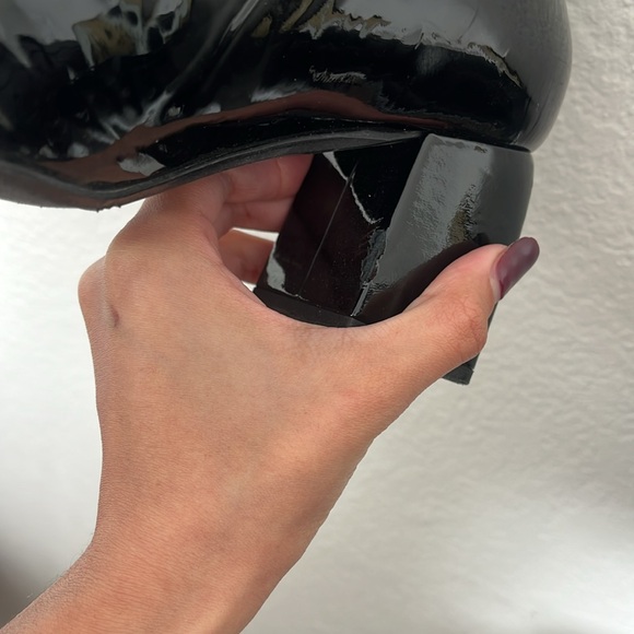 Sezane Soline Black Patent Leather Mary Jane Heels - Picture 3 of 6